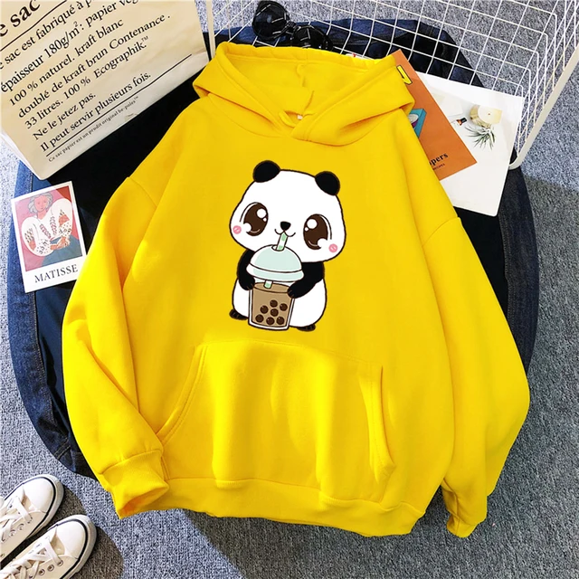 Men's Bears Drucken Nette Dropshipping Harajuku Vintage Schwarz Hoodie Tops Oversize Langarm Streetwear Pullover Kleidung 6