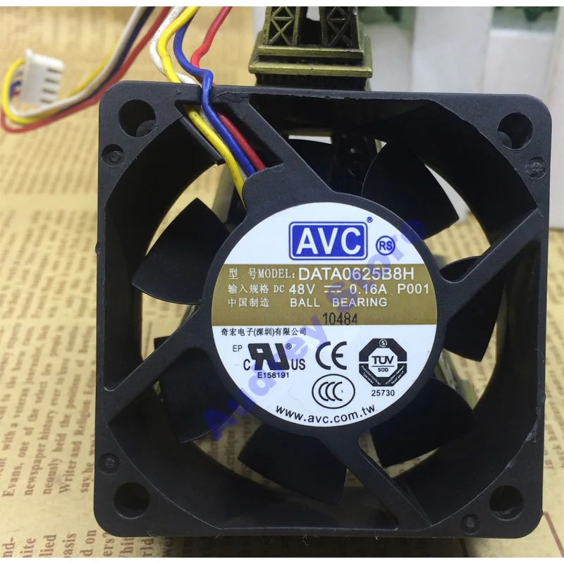 AVC 48V 0.16A Ball Bearing Server Cooler Fan DATA0625B8H 