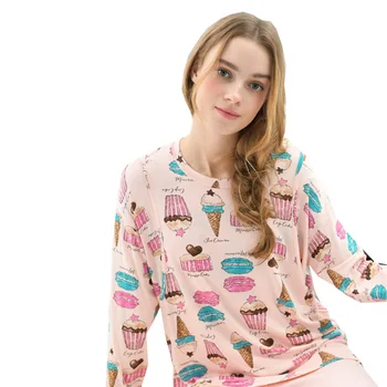

2Pcs/Set Spring Autumn Pregnancy Maternity Sleepwear Modal Nursing Pregnant Pajamas Breastfeeding Nightgown Adjustable Pants