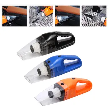 

Portable Mini 12V 120W Power Wet and Dry Dual-use Super Suction Handheld Car Vacuum Cleaner Detachable HEPA Filter Dust Box - CE