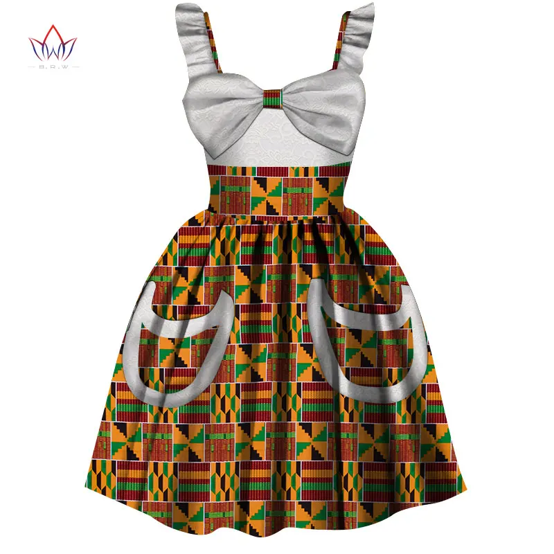 2020 африканская Женская одежда детские традиционные хлопковые платья Дашики