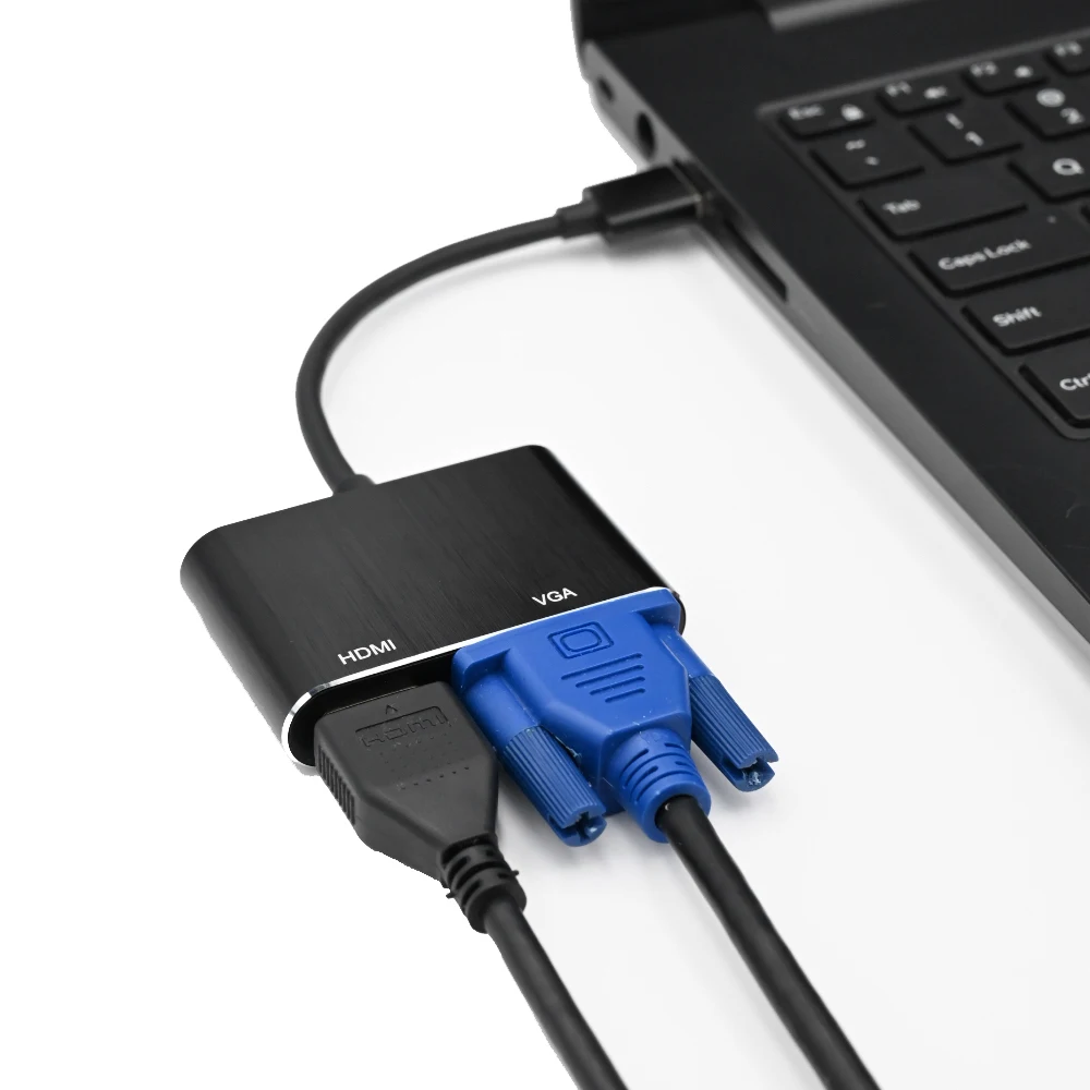 Адаптер HDMI VGA с USB3.0 на видеопреобразователь 1080P адаптер дисплея Plug Play HUB