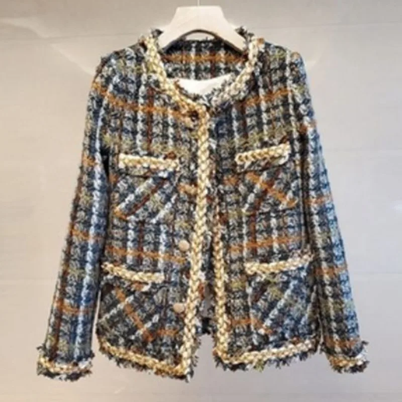 

XUXI Autumn 2020, New, High-end, French, Fashion, Thick Flowers, Small Fragrance, Short, Coat, Female FZ3030