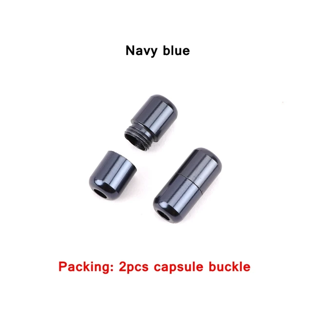 2pcs /1 set Metal Shoelaces lock Accessories No Tie Shoelaces Metal Lace Lock DIY Sneaker Kits Silver Gold Metal lace buckle Navy blue