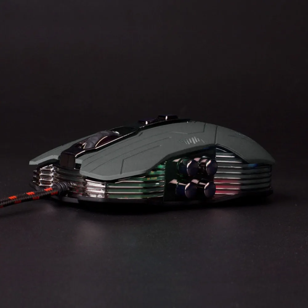 G5 3D полный высокоскоростной фотоэлектрический Плетеный Проводные оптические Игры мышь с 3200 dpi 9 клавиши кнопки для видеоигр