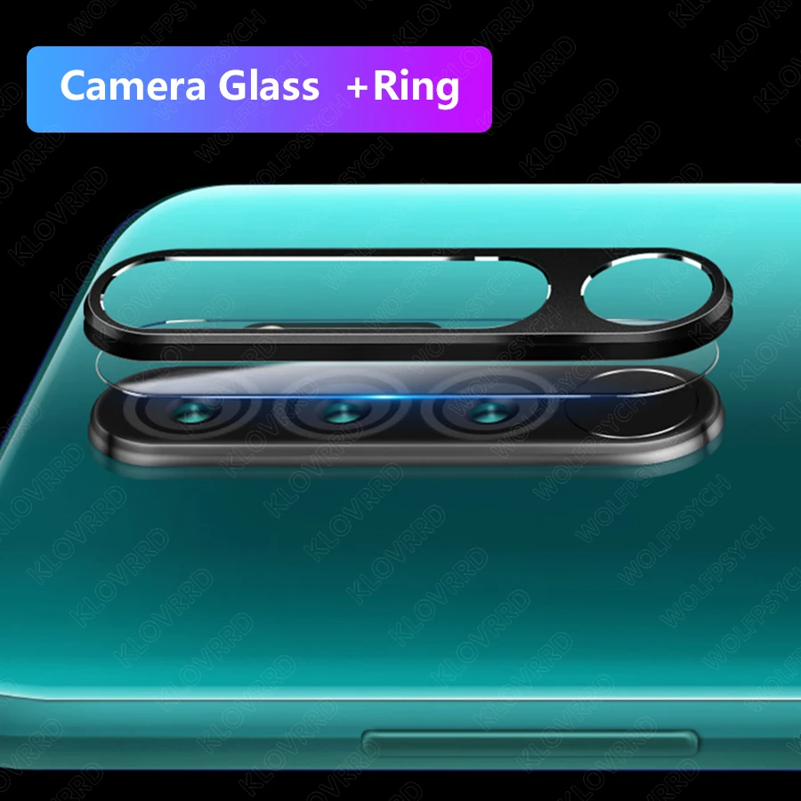 Закаленное стекло + металлическое защитное кольцо для Xiaomi Redmi Note 8 чехол объектива