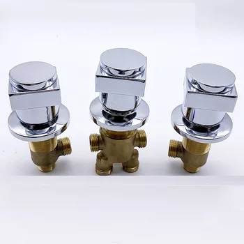 MTTUZK ทองเหลืองแยก - สไตล์อ่างอาบน้ําชุดก๊อกน้ําสําหรับวาล์วฝักบัวสวิตช์น้ําร้อนและน้ําเย็น, ก๊อกน้ําฝักบัวทรงกระบอกห้ารู 1