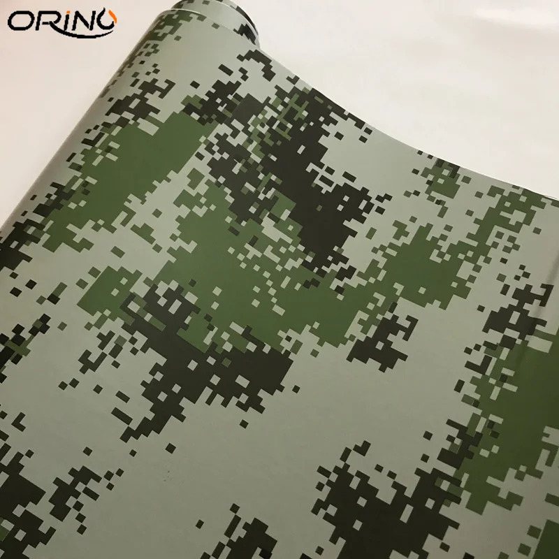 Black Green Digital Vinyl Sticker Wrap-1
