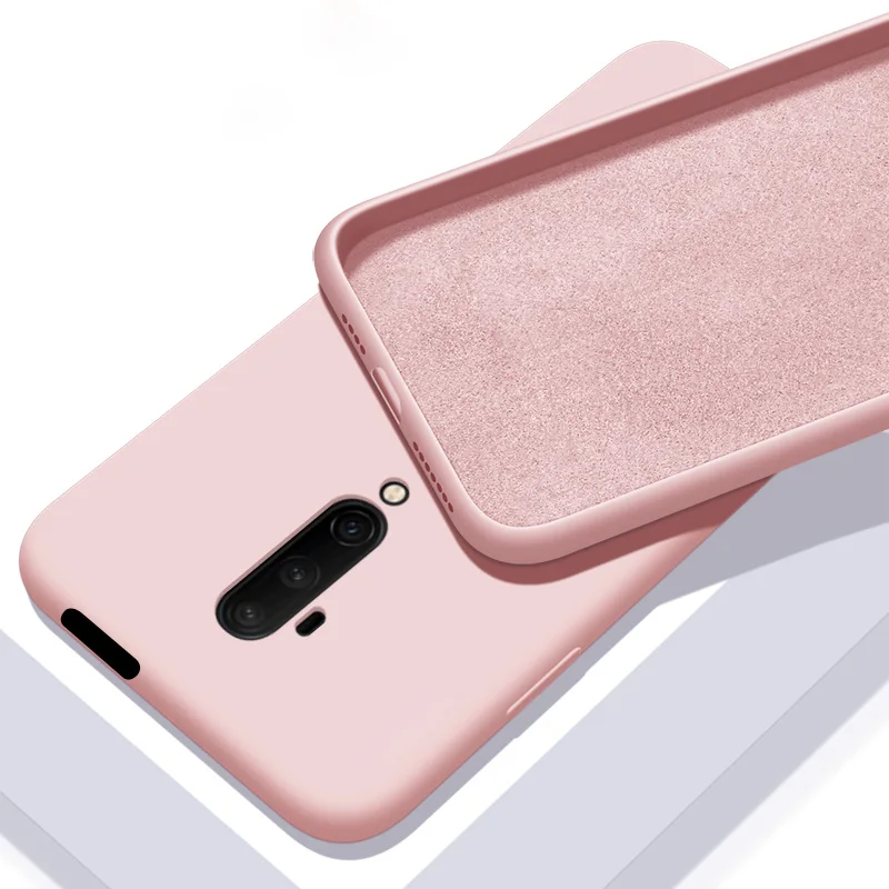 Pink Мягкий силиконовый чехол для Oneplus 7 Pro 7T 6T 6 7Pro T Противоударная Силиконовая задняя крышка One Plus 7 7T чехол Oneplus7 чехол Oneplus6 чехол - Цвет: Pink