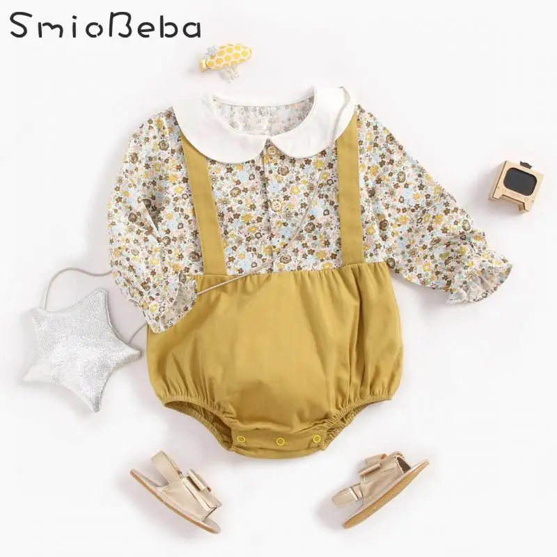 Online Ropa de escalada para recién nacidos, peleles de invierno, Body para bebé, cinturón trasero para niñas, ropa de manga larga para bebés, para niñas