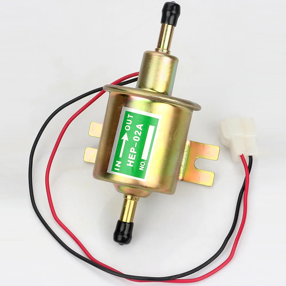 

Universal Fuel Pump Lightweight Stable HEP-02A New Electric Gas Diesel Inline Low Pressure 12V Diesel Pump