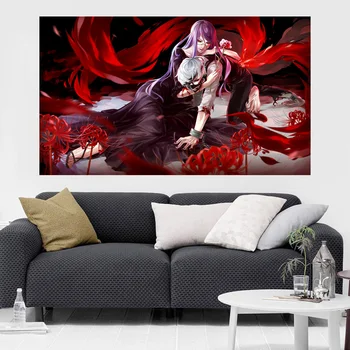 

[Self-Adhesive] 3D Tokyo Ghoul 236 Japan Anime Wall Stickers Mural Decal Wall Murals AJ WALLPAPER Belly