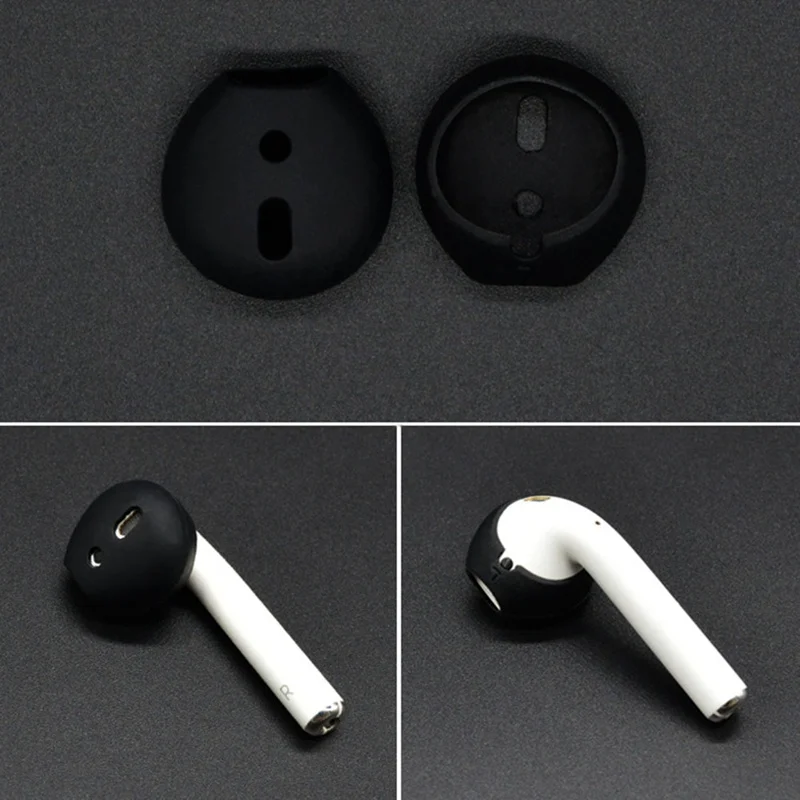 2 шт./пара амбушюры для Airpods Беспроводные Bluetooth для Iphone наушники силиконовые наушники-вкладыши