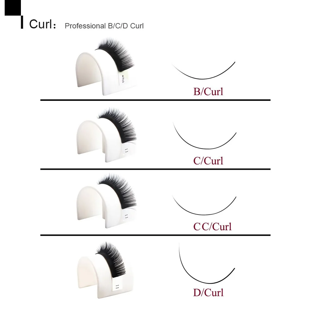 NEWCOME 10pcs Faux mink individual eyelash extension cilia lashes extension for professionals soft mink eyelash extension 3