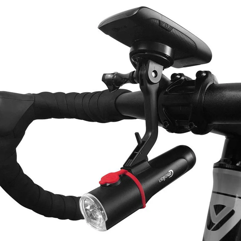 

Meilan Bike light Set USB Charging Mini Bicycle Light Waterproof Far Near Beam Front Lamp 2500MAH Battery Support GOPRO Camera
