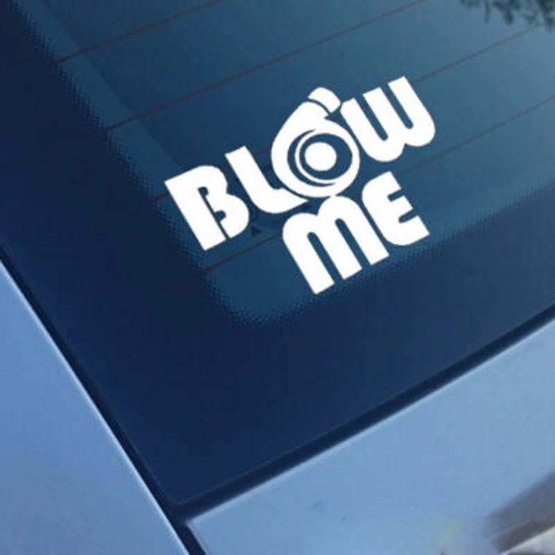 

Автомобильная наклейка Blow Me s, забавные виниловые наклейки, наклейка на бампер, окна автомобиля, ноутбук, наклейка на стену, на выбор 20 цветов