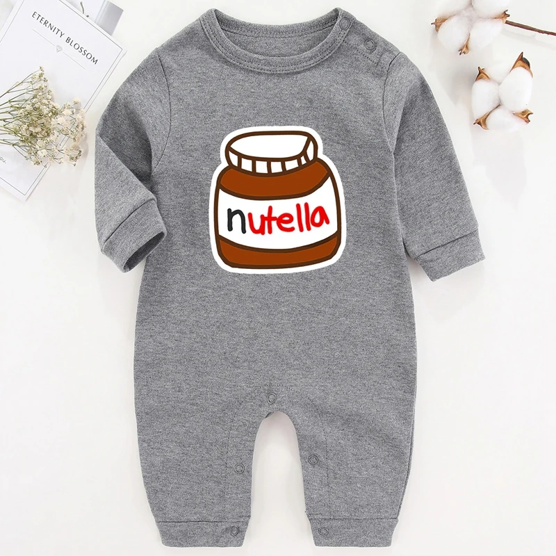 Cartoon Baby Boy Romper Nutella Newborn Baby Girl Winter Clothes Infant Outfits Cotton Baby Girl Photography Costume for Babies Baby Jumpsuit Cotton 