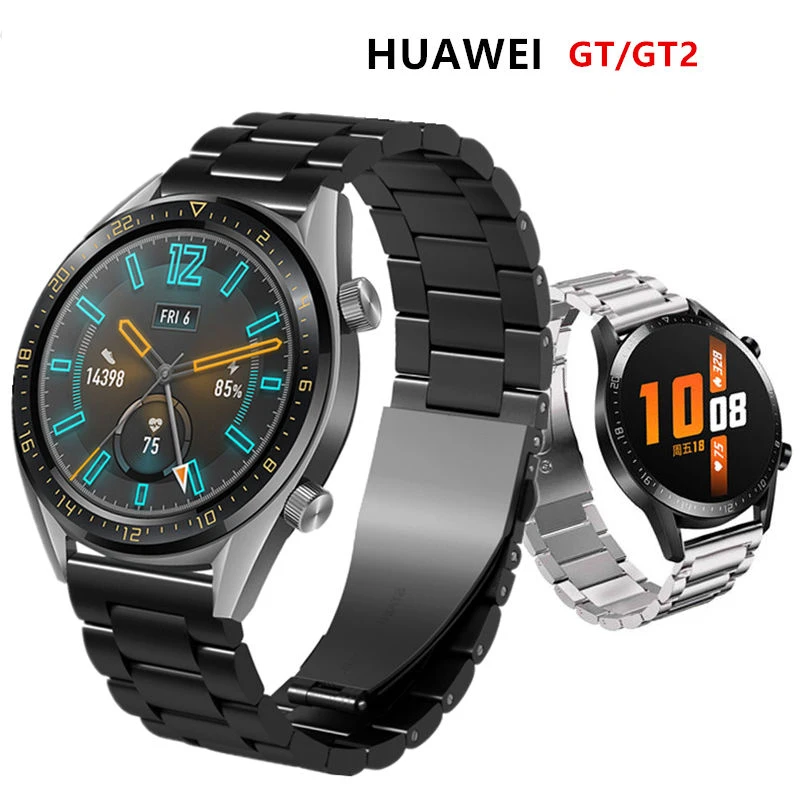 Ремешок для Huawei watch gt 2e/pro браслет из нержавеющей стали Samsung galaxy 46 мм 42 active 2 gear S3 amazfit