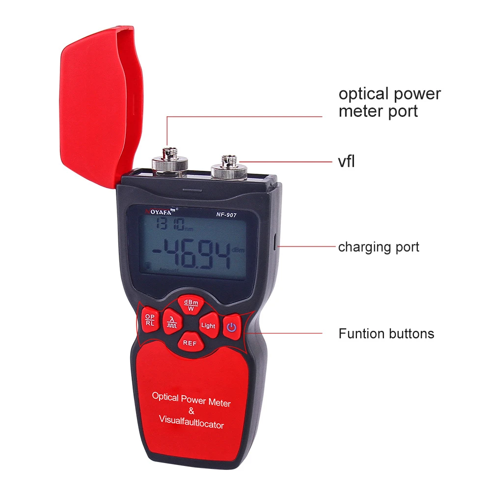 line toner tracer Noyafa NF-911C 3-in-1 Optical Multimeter Optical Fiber Tester Optical Power Meter Tester Visual Fault Locator lan cable tracer