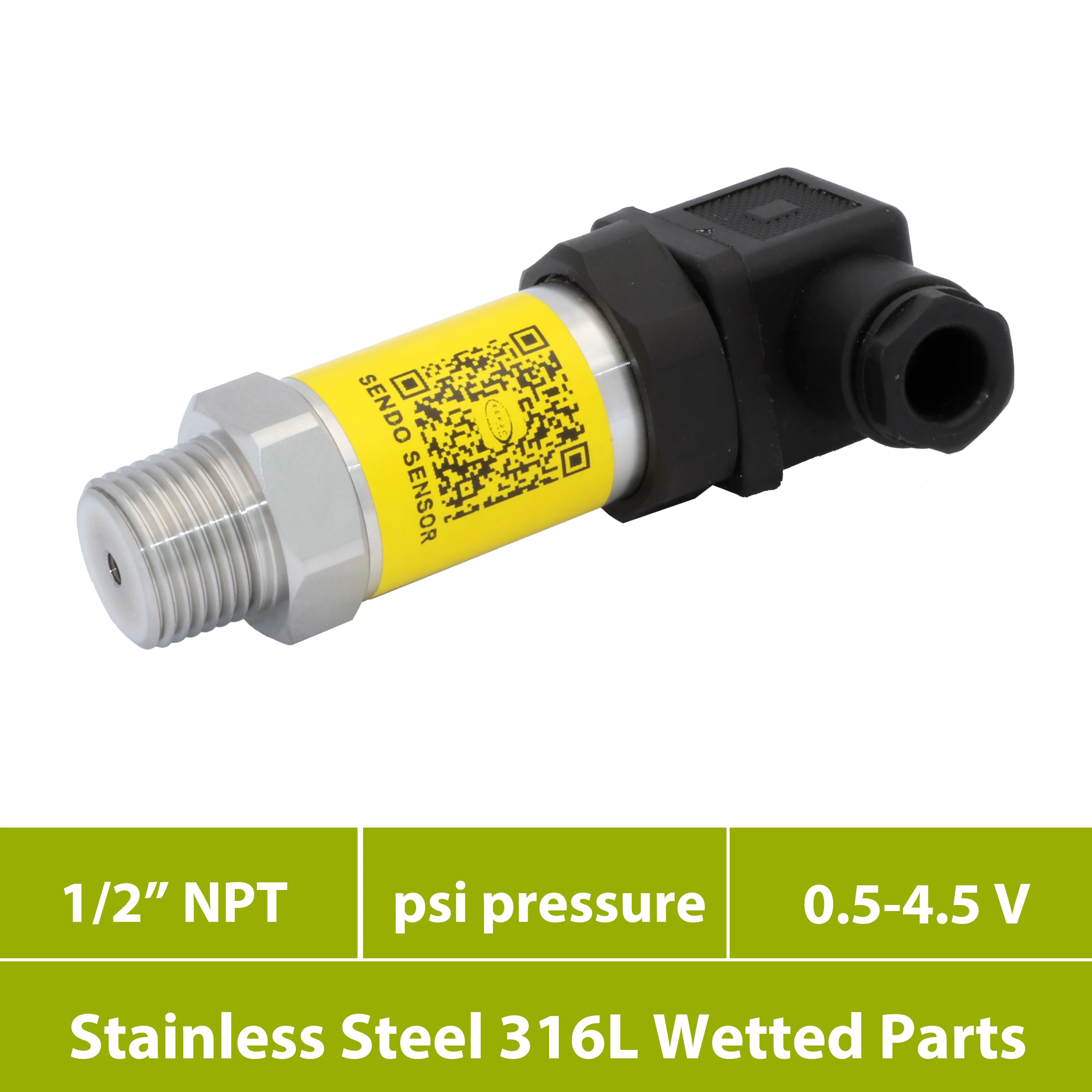 pressure transmitter 0.5 4.5V signal 6000 5000 4000 psi gauge 0 1.5 3 100 300psi 12V 24V dc supply aisi 316l diaphragm | Инструменты