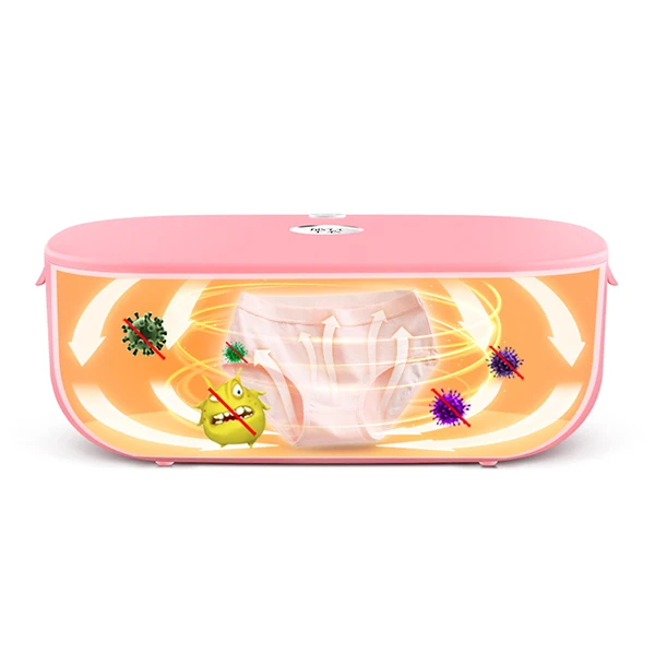 Standard pink US Xiaomi Mijia Дезинфекция машина нижнее белье Бытовая маленькая сушилка УФ высокая температура стерилизации Портативный Путешествия бизнес - Цвет: Standard pink US