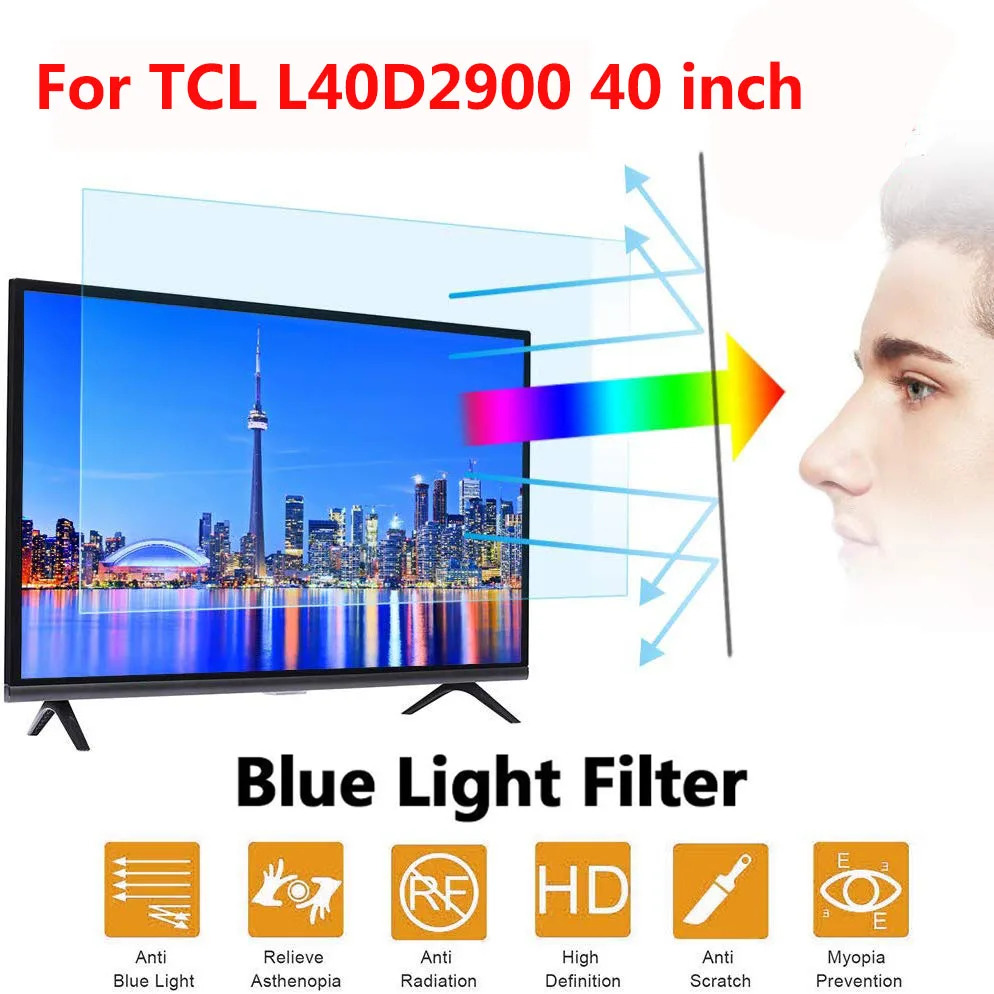 Антибликовая Антимикробная Защитная пленка для экрана TCL L40D2900 40 дюймов Новое
