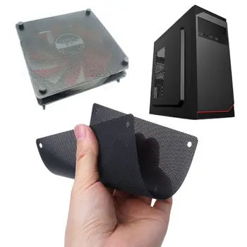 

5PCS PC Computer Case Fan Cooler Dust Filter Dustproof Mesh 140mm Cuttable PVC Black N84A