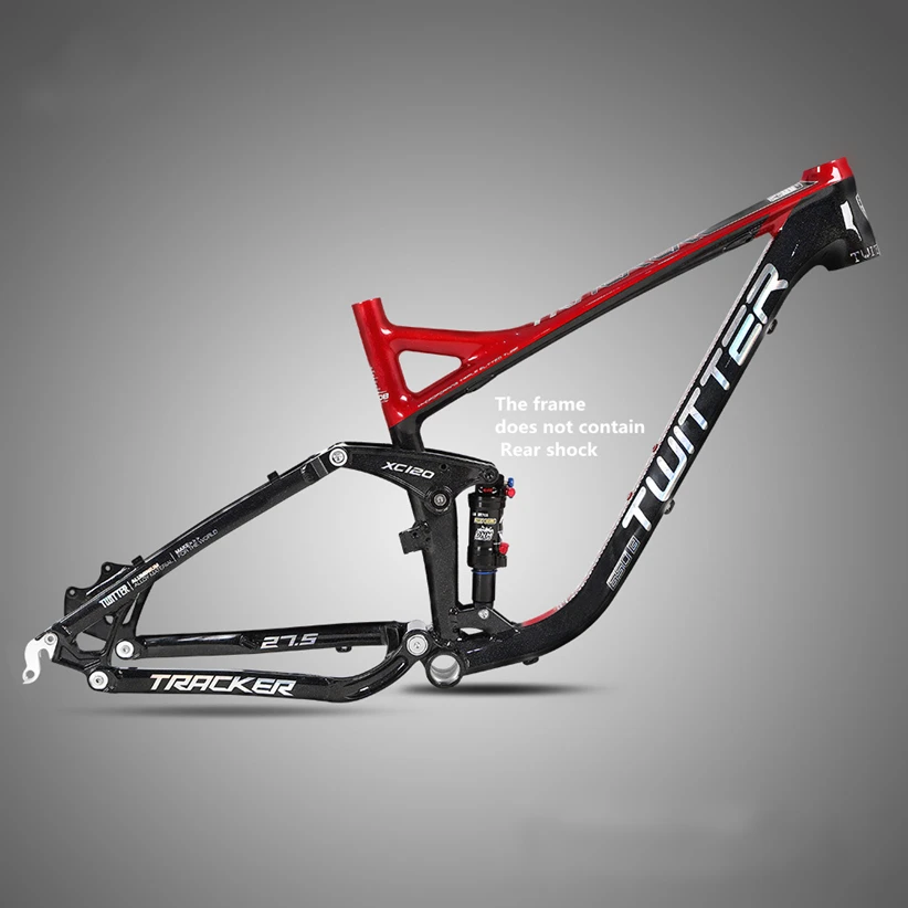

TW TRACKER bicycle aluminum alloy soft tail frame full suspension XC off-road mountain bike frame
