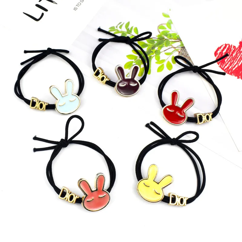 

JINJIAN Korean cartoon children's ring hair accessories cute bunny ladies rubber band high elastic head rope Hairband