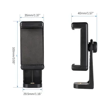 

Tripod Mount Adapter Cell Phone Clipper Holder Vertical 360 Tripod Stand For iPhone for camera
