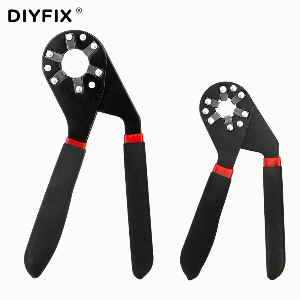 

DIYFIX 6/8" External Hexagonal Pliers Wrench High Carbon Steel Universal Multifunctional Y Shape Spanner Home Grip Allen Wrench
