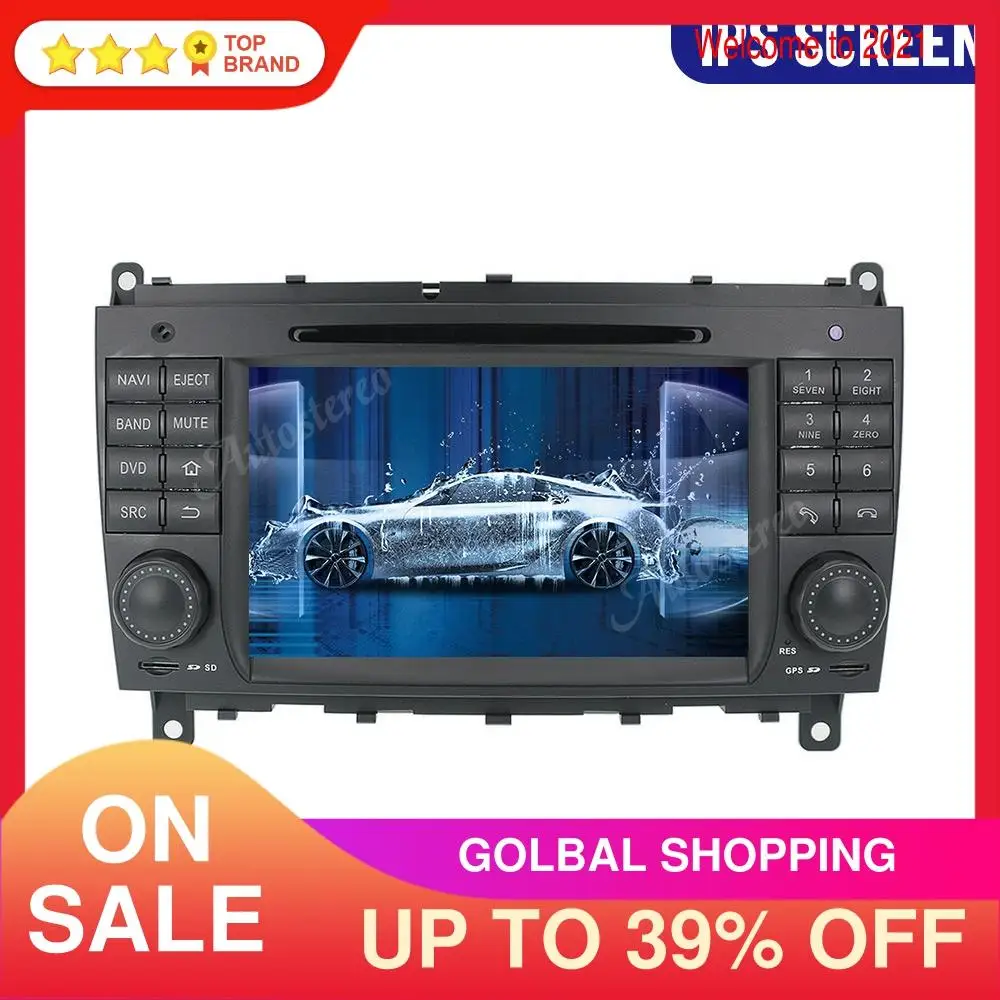 Андроид 10 автомобиля gps-навигация dvd-плеер для Mercedes Benz CLK W209/CLS/W219 Autostereo головное