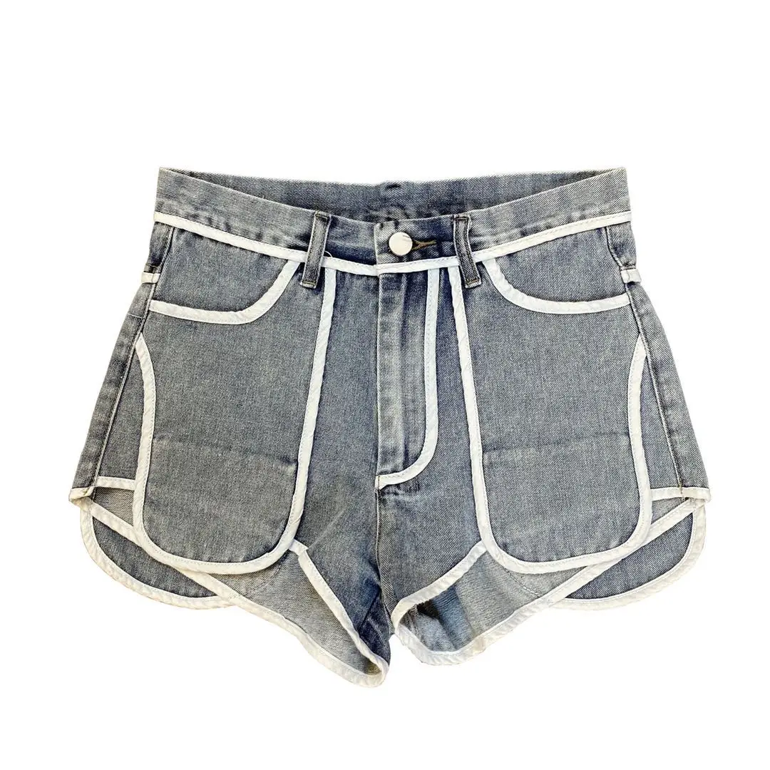 

2020 Spring Summer New Fashion Streetwear High Waist Denim Shorts Women Luxury Runway Designer Jeans Short Pants Trousers Female