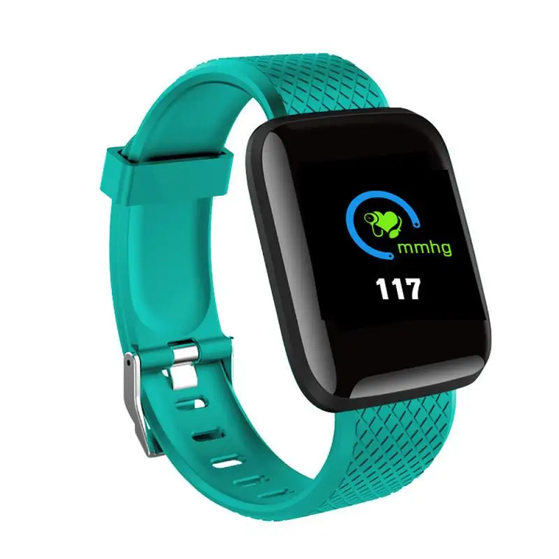 116 Plus Smart Watch IP67 Waterproof Color Screen Fitness Bracelet Heart Rate Blood Pressure Monitor Track Movement Pedometer 