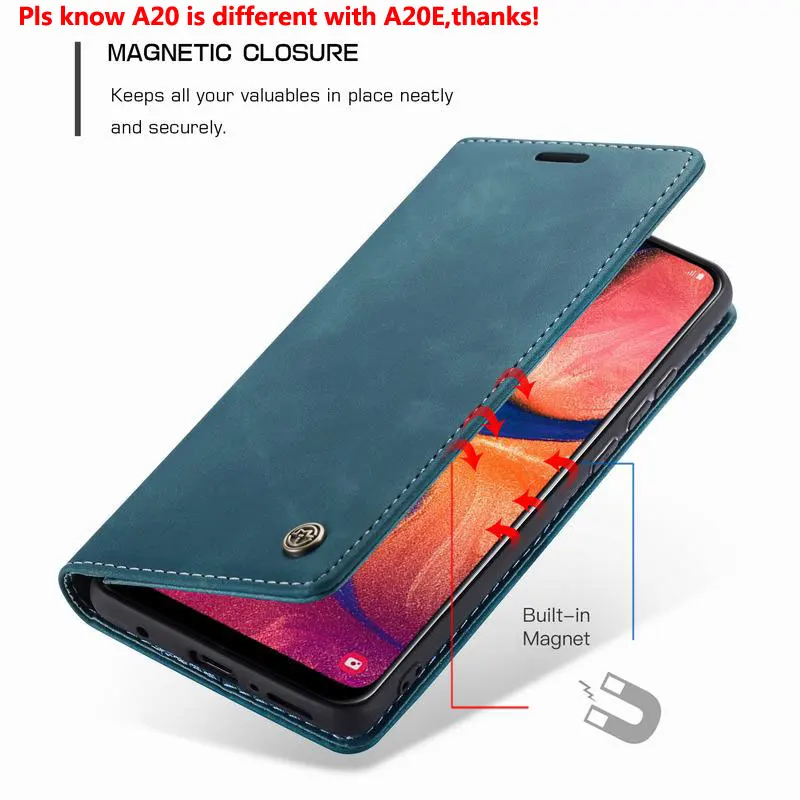 Чехол для Samsung Galaxy A20 A30 S кожаный чехол книжка с магнитной застежкой телефона