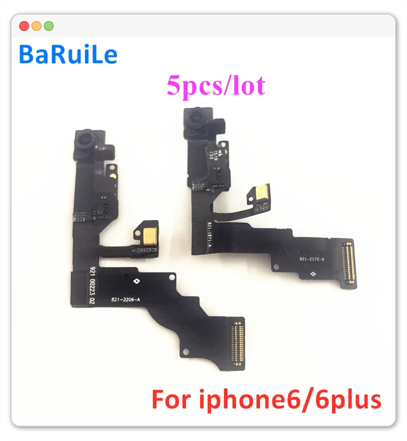 BaRuiLe 5 шт. гибкий кабель фронтальной камеры для iPhone 6 Plus 'ƌG обратная маленькая