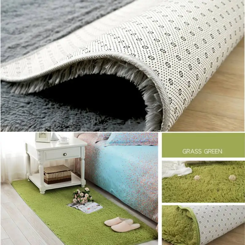 Soft Carpet Antiskid Modern Carpet Solid Rugs Carpet Thicker Bathroom Non-slip Mat Area Rug for Living Room Soft for Child Mat