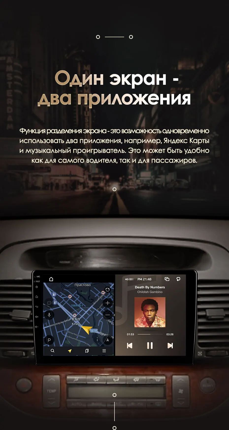 KingBeats штатное головное устройство for Toyota Camry 5 2001 2006 GPS Android 8.1 автомагнитола на андроид магнитола для Тойота Камри 5 xv30 автомобильная мультимедиа Octa Core 8 core*1.8G DDR4 2G ROM 32G RAM / 4+64G