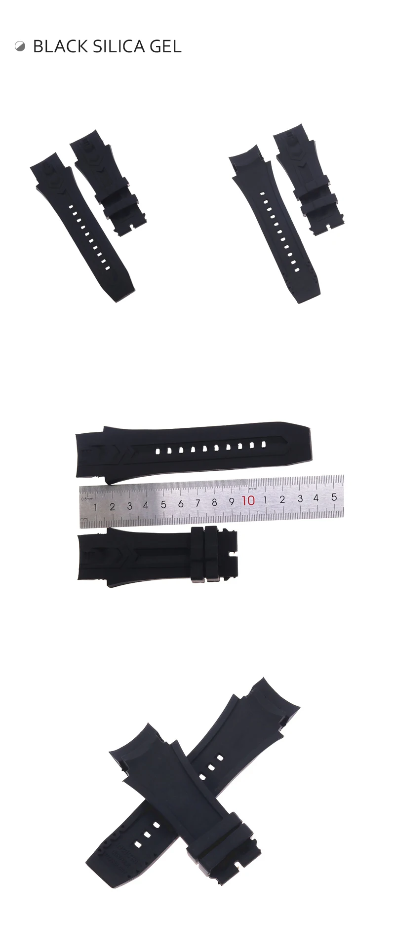 Высокое качество 35 мм x 26 мм черный силиконовый для часов Ремешок для Invicta болт мужской ремешок для часов браслет ремень спортивный водонепроницаемый
