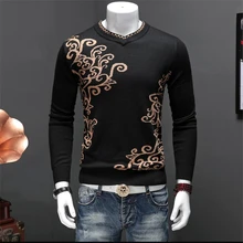 Новая мода Топ зимний мужской свитер мужской утолщение пуловер свитера