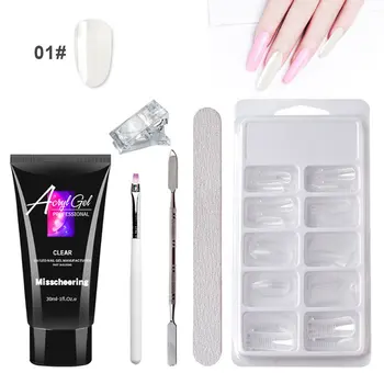 

Professional Nail Art Kit Painless Extension Glue Nail Free Paper Support Quick Crystal Model Crystal Glue Set