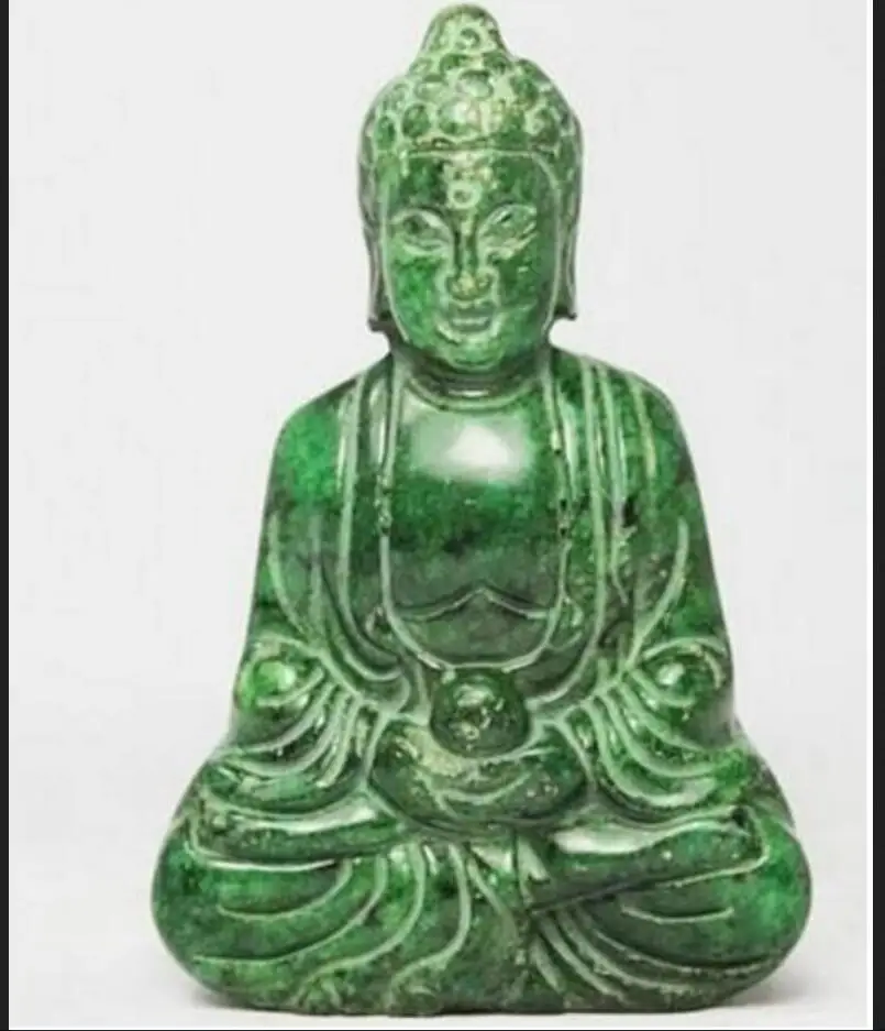 Chinese Cloisonne Handwork Carved Tibetan Buddha Statue