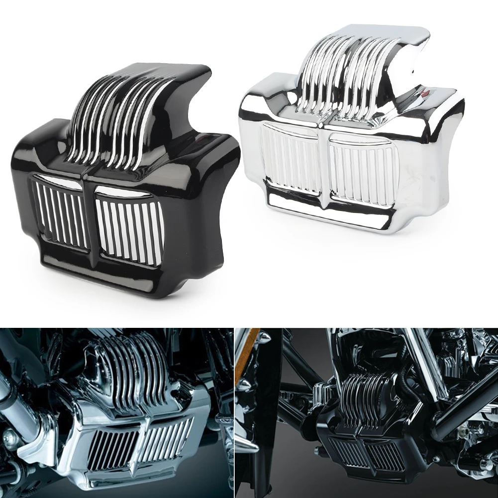 Крышка масляного радиатора мотоцикла для Harley Touring Electra модель Road Street Glide 2011 2012 2013 ABS пластик черный/хром