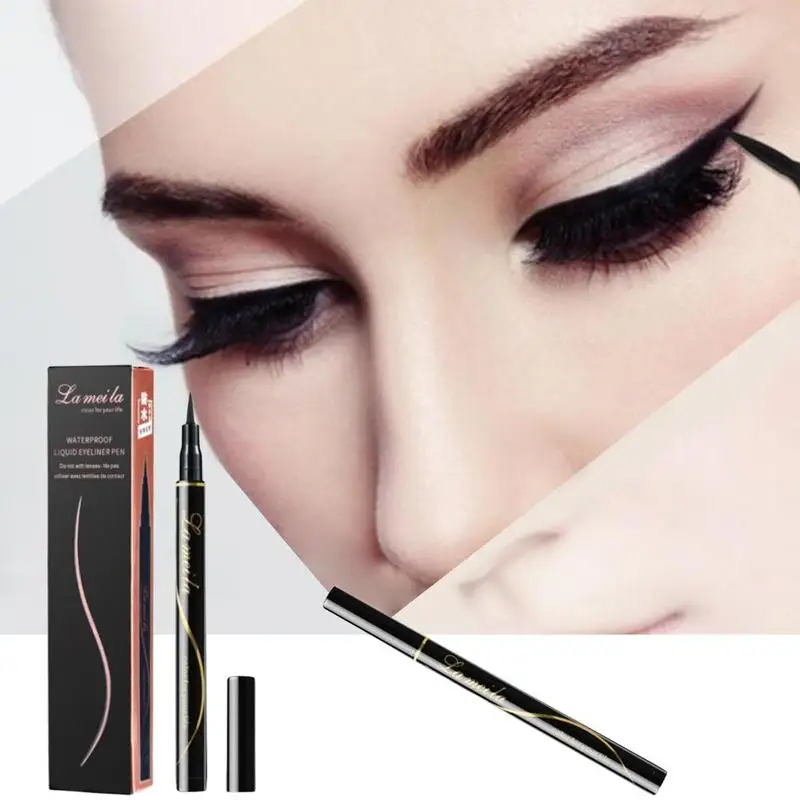 Liquid Eyeliner Pencil Big Eyes Makeup Long-lasting Eye Liner Pen Waterproof Black Make up Smooth Fast Dry Cat Eye Cosmetic Tool