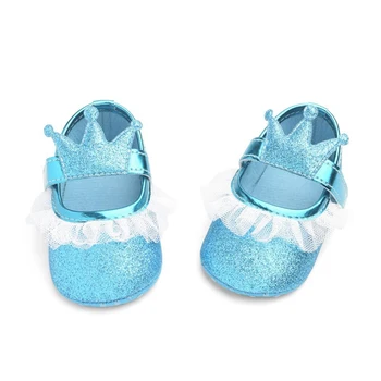 

Newborn Lace Crown Birthday First Walkers Cute Princess Girls Shoes Spring Summer Baby Girls Shoes Bling Baby Shoes Crown