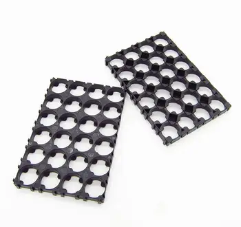 

4*6 18650 Battery Holder Bracket Cell Safety Anti Vibration Plastic Cylindrical Brackets For 18650 Lithium Batteries