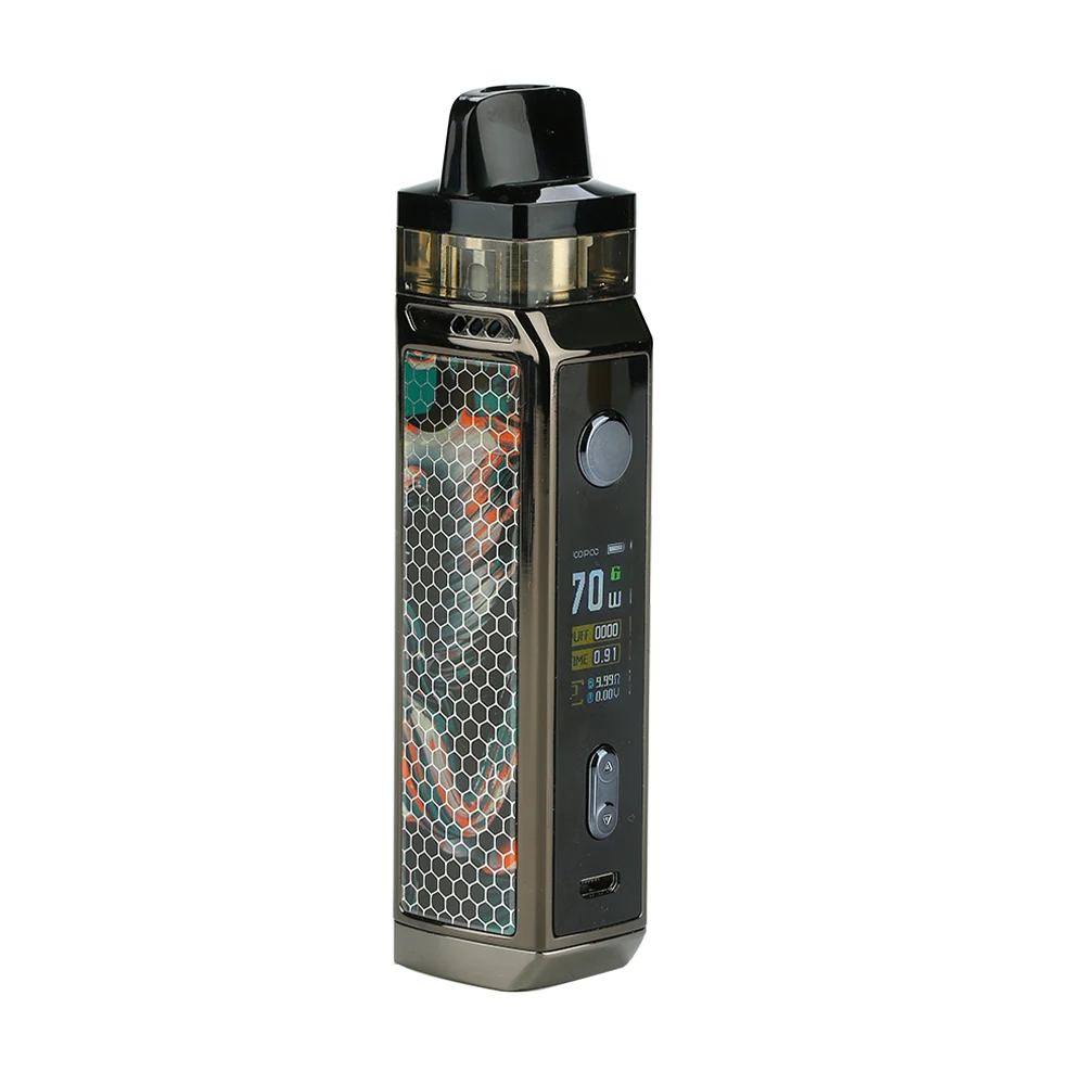 Горячая Распродажа, комплект VOOPOO VINCI X 70W Pod, система с двумя катушками, 0,96 дюймовый экран, питание от батареи 18650, комплект Vape vs Vinci Mod Kit - Цвет: Tealblue