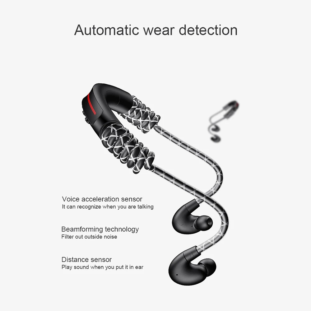 Bluetooth наушники IPX5 водонепроницаемые беспроводные наушники спортивные бас Bluetooth наушники с микрофоном наушники-вкладыши el