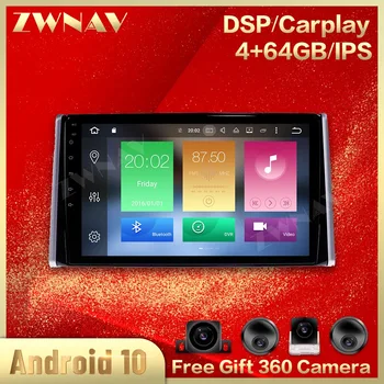 

360 Cameras Screen For Toyota RAV4 2019 Android 10 Multimedia Player Car Audio Radio GPS Wifi Recorder Auto Head