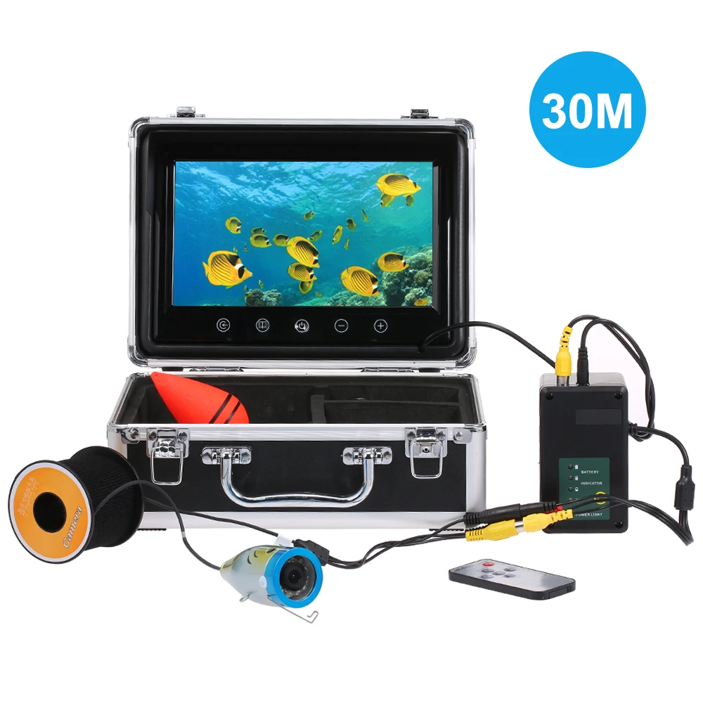 

30/15M 7" Color Screen Ice Fishing Camera Fish Finder Underwater Camera 1000TVL CAM 24pcs Infrared White LED IP68 Waterproof Cam